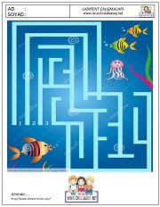 anaokulları için Labirent Bulmaca